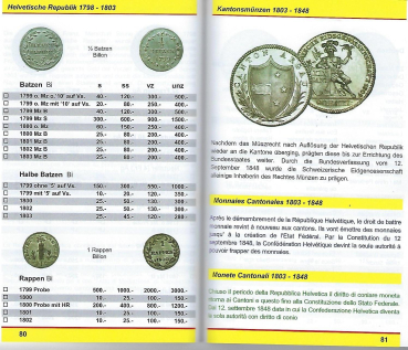 Münzenkatalog Schweiz 2021 inkl. Liechtenstein | Münzen Banknoten Kantonsmünzen Goldmünzen Gedenkmünzen